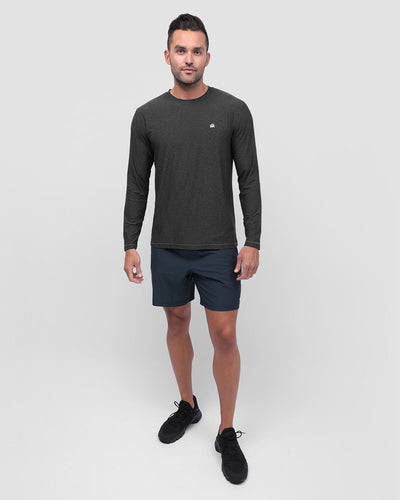 Long Sleeve Active Tee-Charcoal-Full--Zach---L
