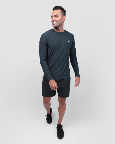 Long Sleeve Active Tee-Navy-Full--Zach---L