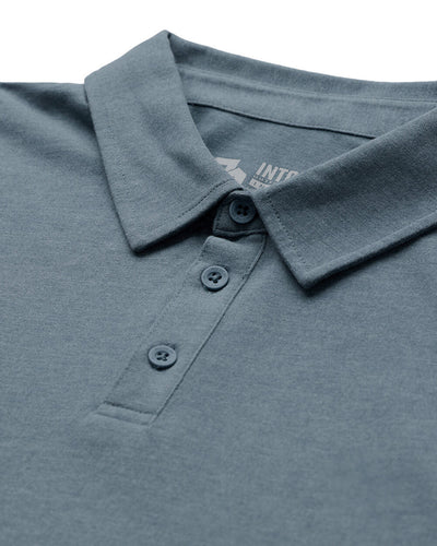 Long Sleeve Polo - Non-Branded-Indigo-Reg-Regular-Detail2--Model---L
