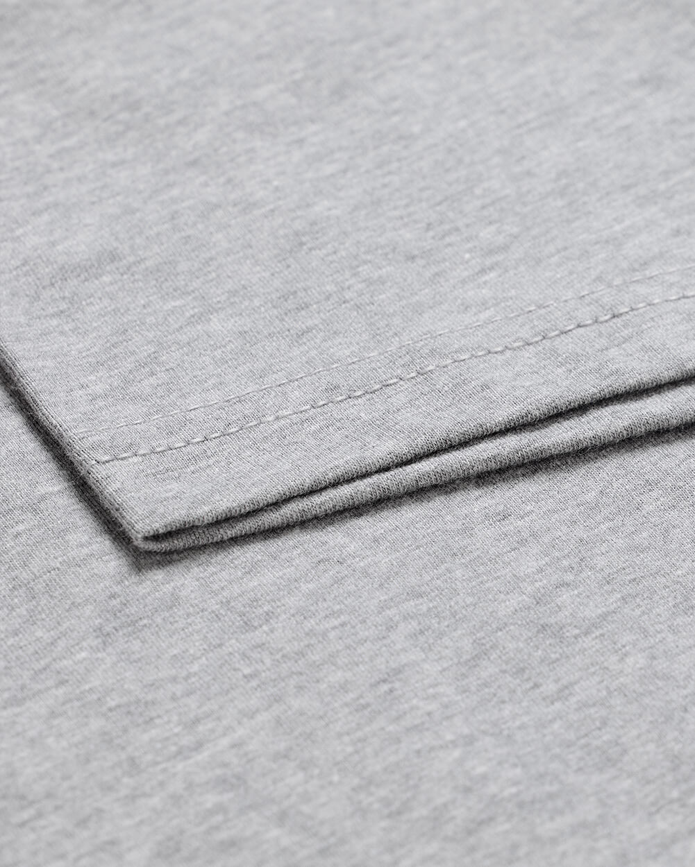 Basic Tee - No Logo-Grey-Reg-Regular-Detail2--Model---L