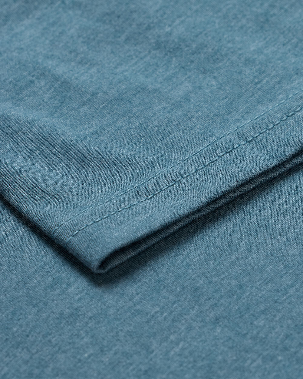 Basic Tee - No Logo-Indigo-Tall-Regular-Detail2--Model---L