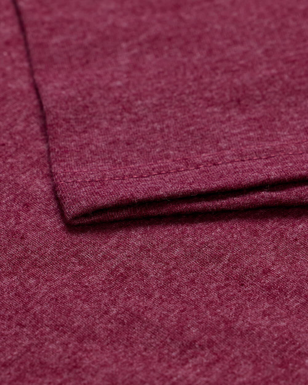 Basic Tee - Logo-Heather Maroon-Reg-Regular-Detail1--Model---L