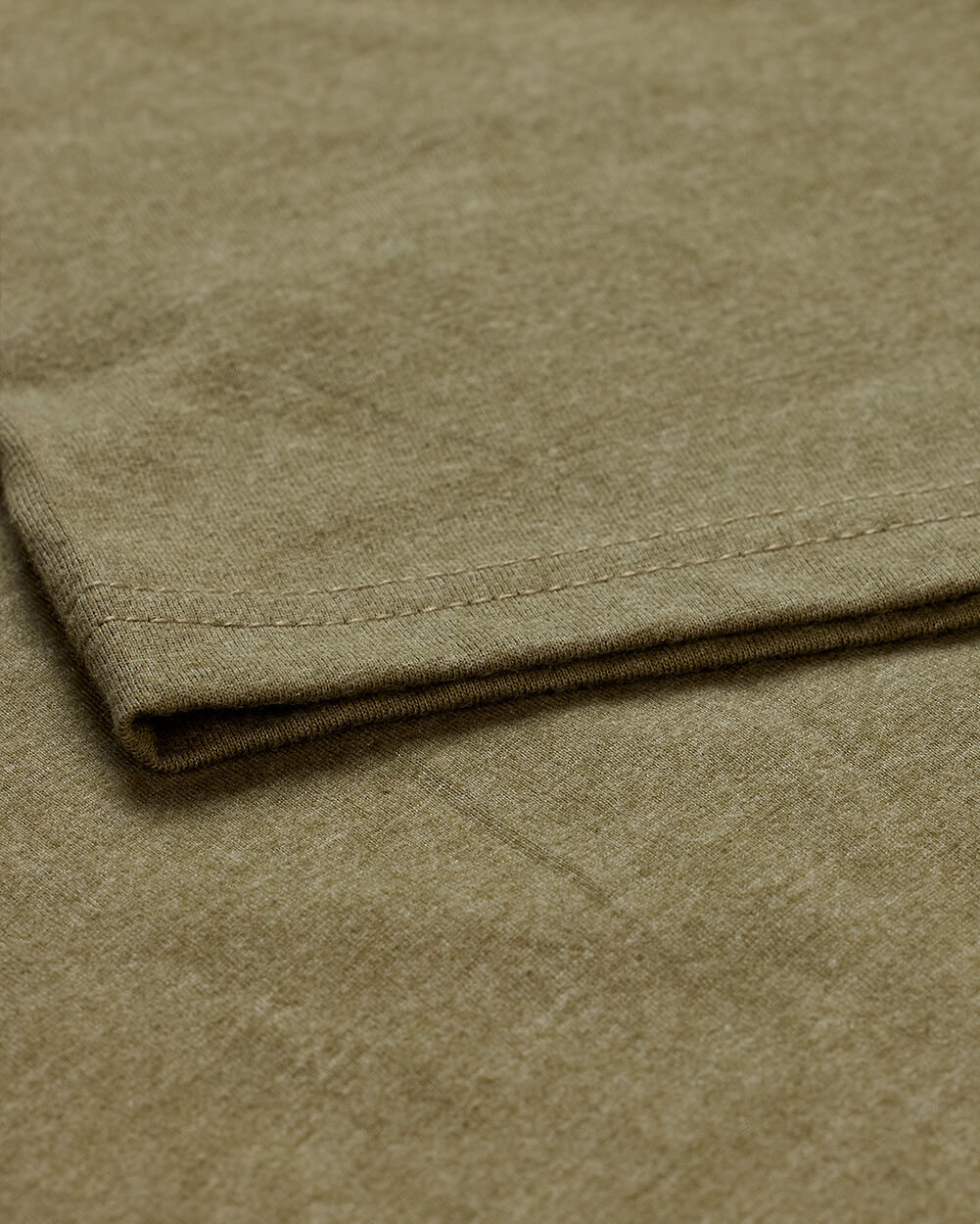 Basic Tee - Logo-Olive Green-Tall-Regular-Detail1--Model---L