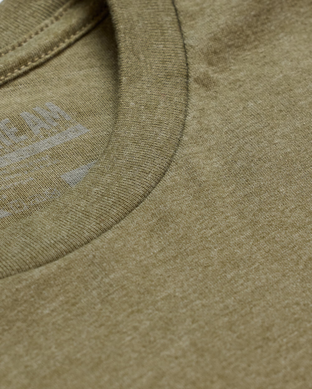 Basic Tee - No Logo-Olive Green-Reg-Regular-Detail1--Model---L