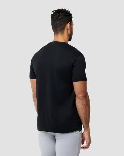 Basic Tee - No Logo-Black-Reg-Regular-Back--Model---L