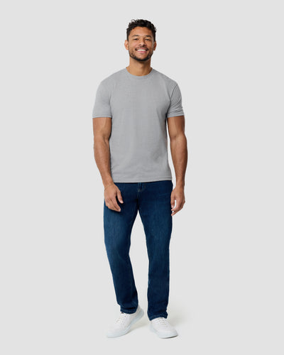 Basic Tee - No Logo-Grey-Tall-Regular-Full--Model---L