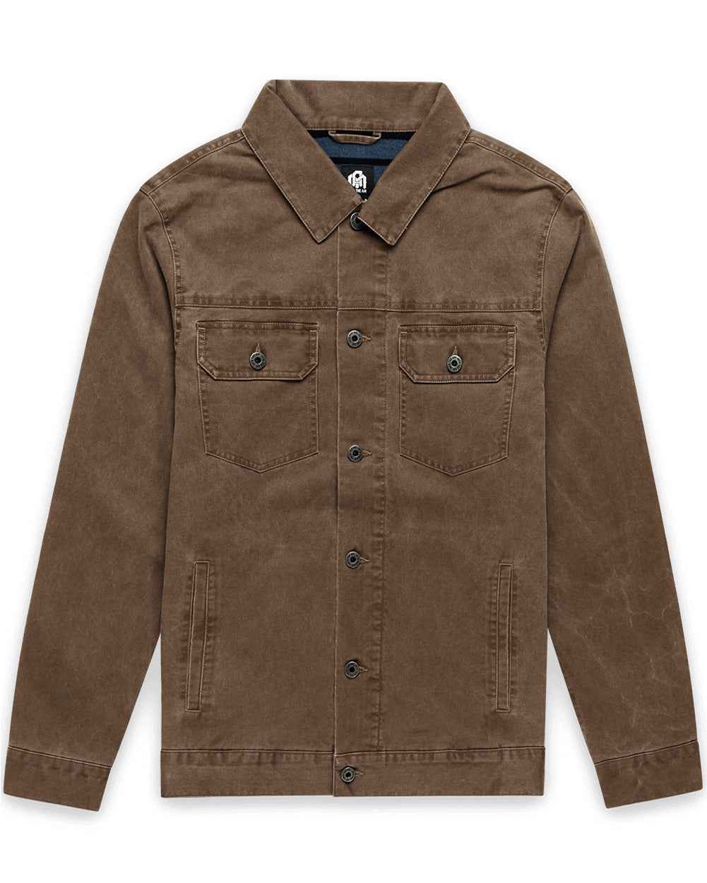Tradesman Trucker Jacket - Non-Branded-Brown-Regular-Mock--Model---L