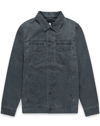 Tradesman Trucker Jacket - Non-Branded-Charcoal-Regular-Mock--Model---L