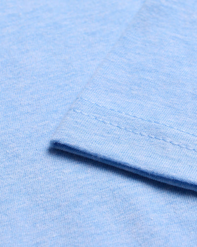 Basic Tee - No Logo-Heather Columbia Blue-Reg-Regular-Detail2--Model---L