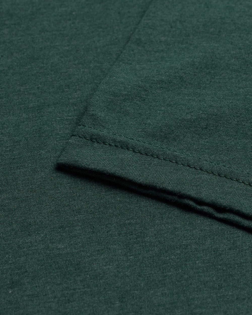 Basic Tee - Logo-Forest Green-Reg-Regular-Detail1--Model---L