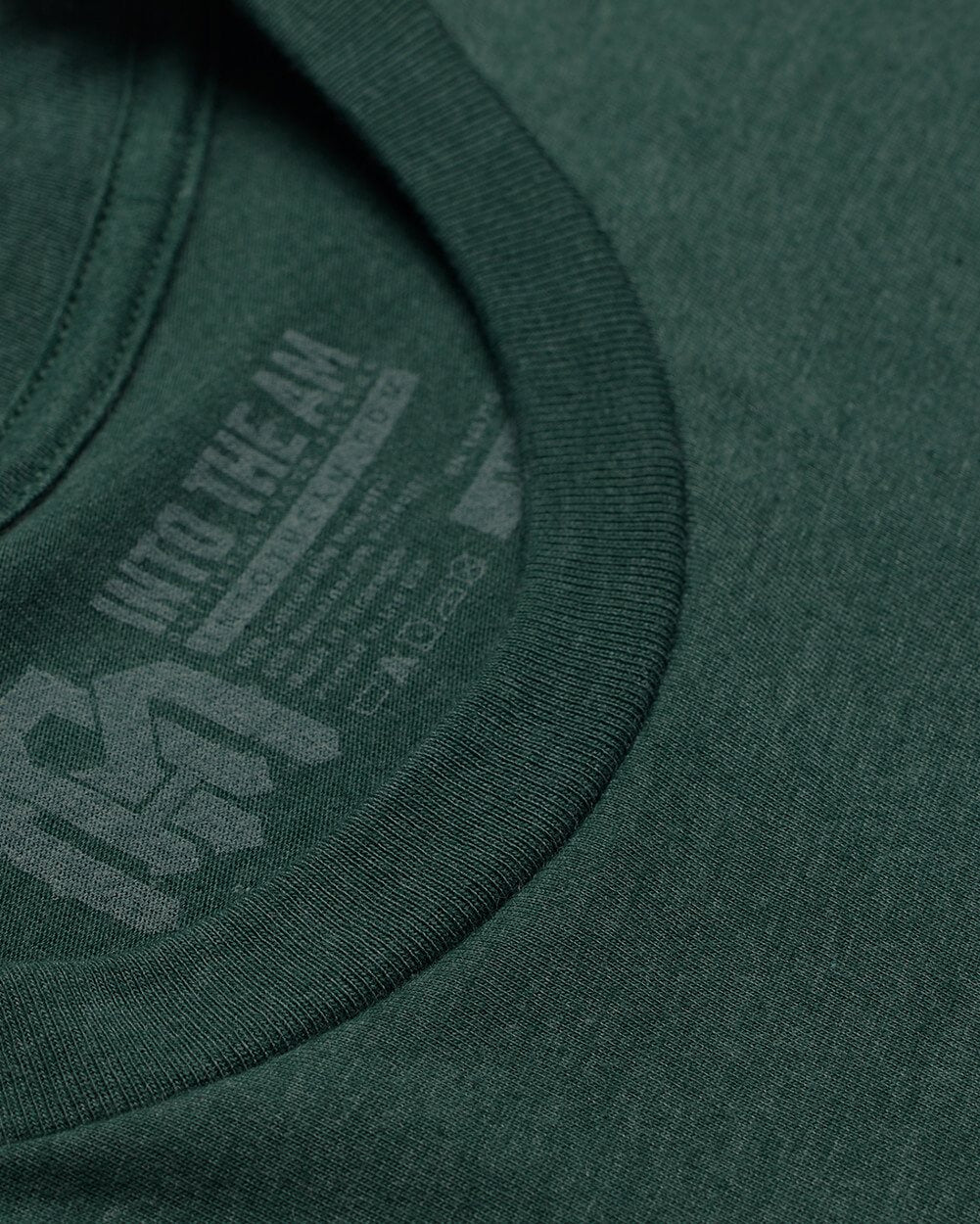 Basic Tee - No Logo-Forest Green-Reg-Regular-Detail1--Model---L