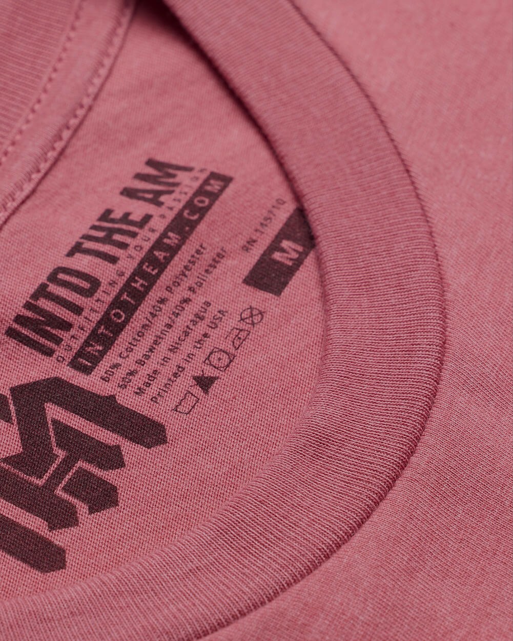 Basic Tee - Logo-Heather Mauve-Reg-Regular-Detail--Model---L