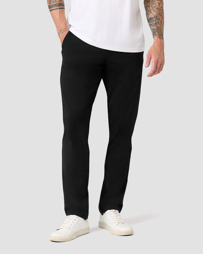 All Day Pants - Straight-Black-33"-Regular-Front--Model