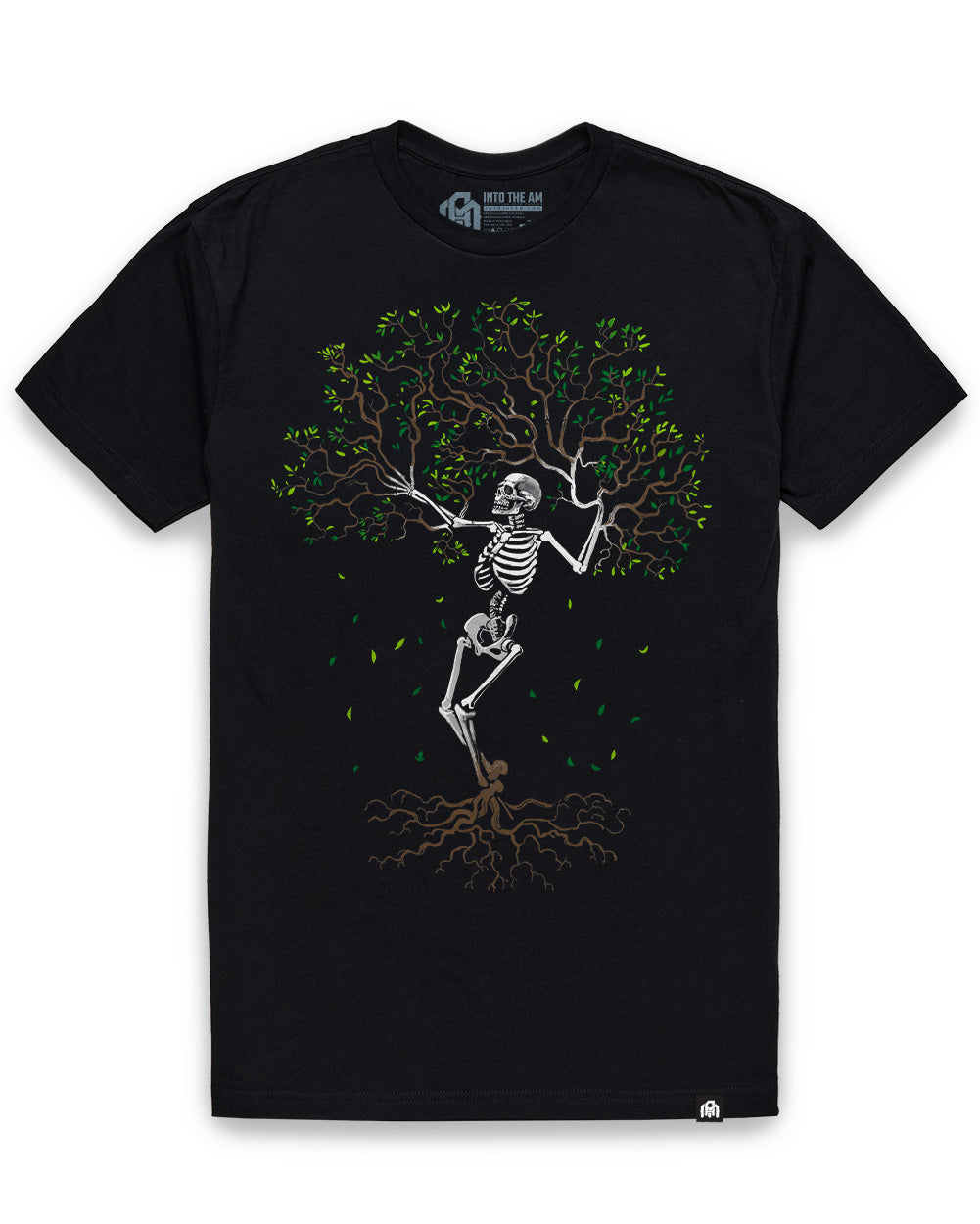Bone Grove Tee-Black-Regular-Mock--Model---L