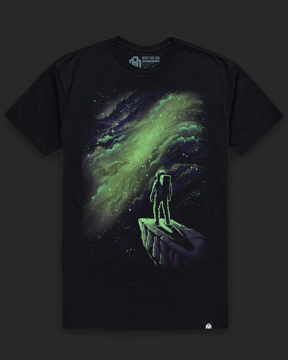 Celestial Peak Glow-in-the-Dark Tee-Black-Regular-Glow--Model---L