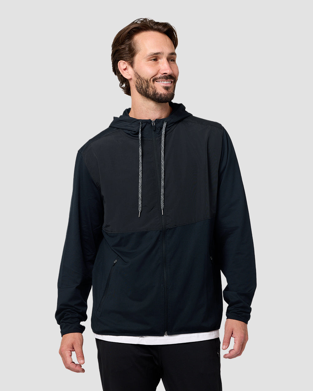 Daybreak Performance Jacket-Black-Regular-Front--Model---L