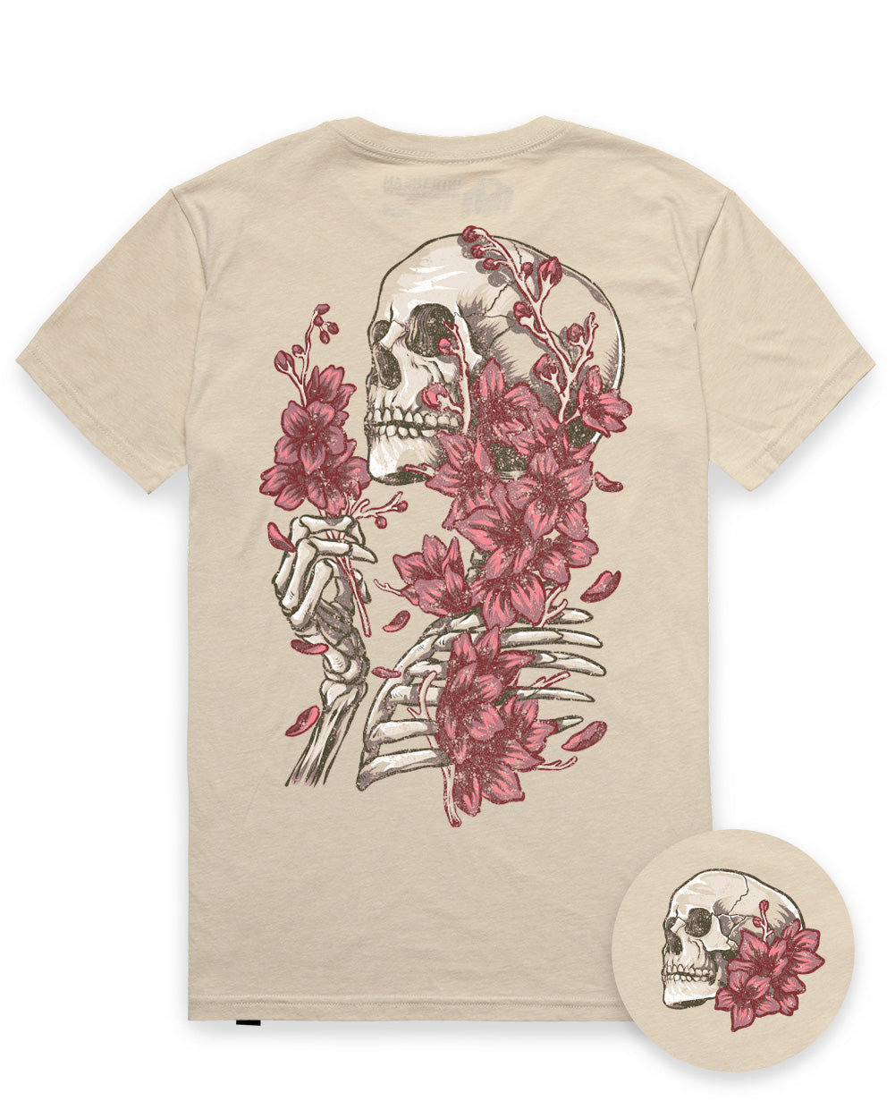 Eternal Blossom Tee-Cream-Regular-Mock--Model---L