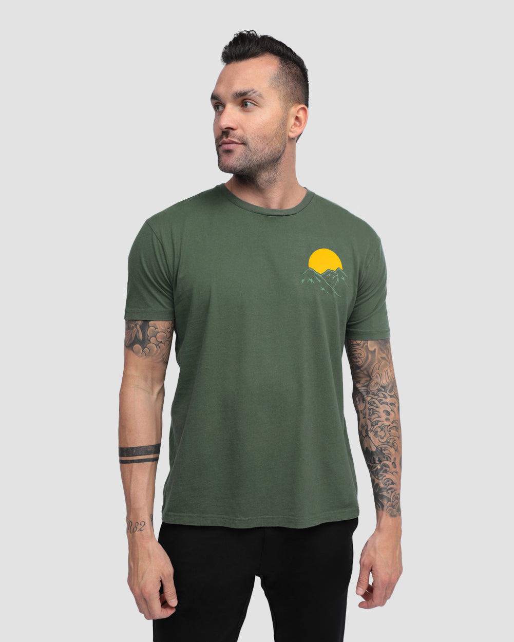 Golden Horizons Vintage Tee-Vintage Royal Pine-Regular-Front--Model---L