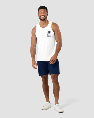 Beach Bungalow Tank-White-Regular-Full--Model---L