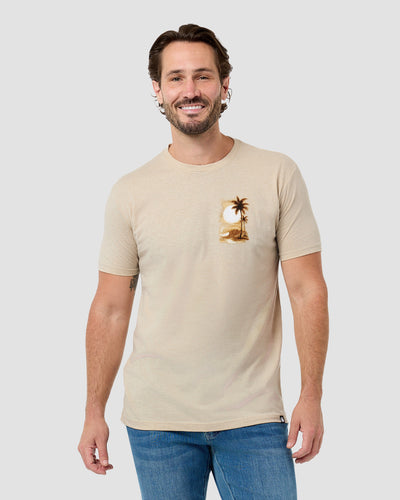 Amber Shore Tee-Cream-Regular-Front--Model---L