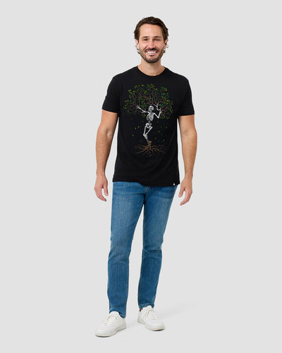 Bone Grove Tee-Black-Regular-Full--Model---L