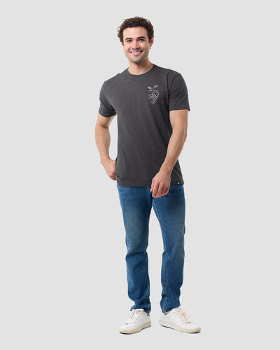 Eternal Root Tee-Charcoal-Regular-Full--Model---L