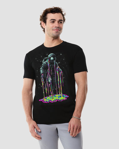 Galactic Ooze Glow-in-the-Dark Tee-Black-Regular-Front--Model---L