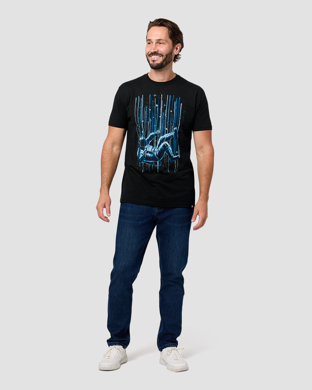 Gravity Break Glow-in-the-Dark Tee-Black-Regular-Full--Model---L