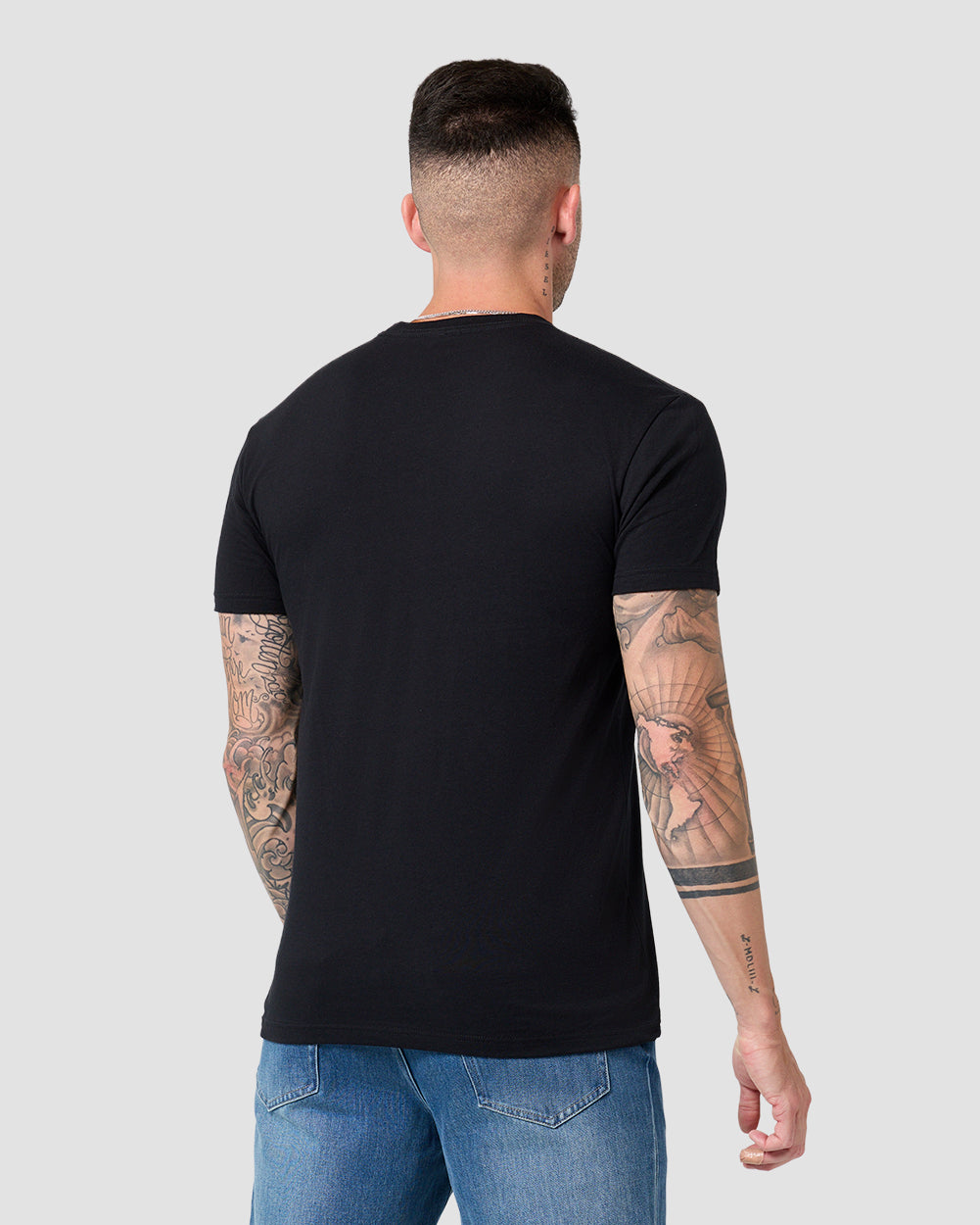 Impact Zone Tee-Black-Regular-Back--Model---L
