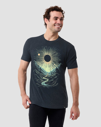 Lunar Canyon Tee-Navy-Regular-Front--Model---L
