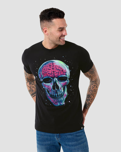 Mindshock Glow-in-the-Dark Tee-Black-Regular-Front--Model---L