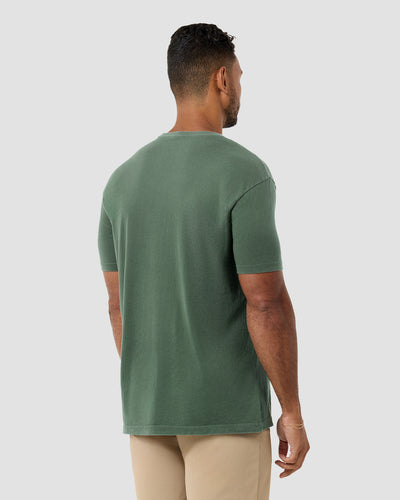 Offroad Escape Vintage Tee-Vintage Royal Pine-Regular-Back--Model---L