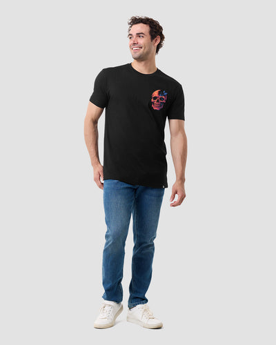 Split Nature Tee-Black-Regular-Full--Model---L