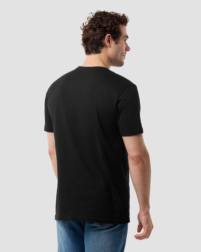 Starry Canopy Tee-Black-Regular-Back--Model---L
