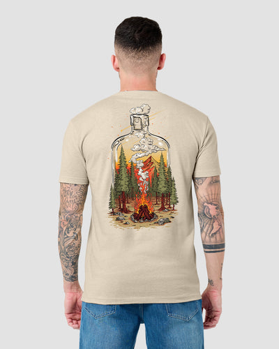 Nature Distilled Tee-Cream-Regular-Back--Model---L