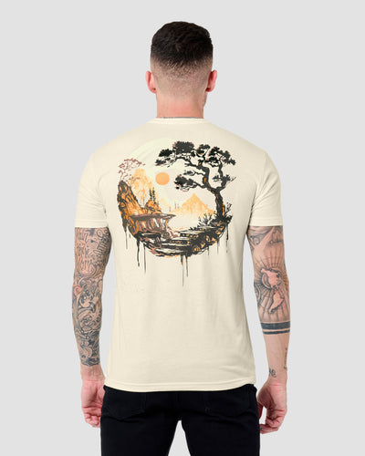 Zen Ridge Tee-Natural-Regular-Back--Model---L
