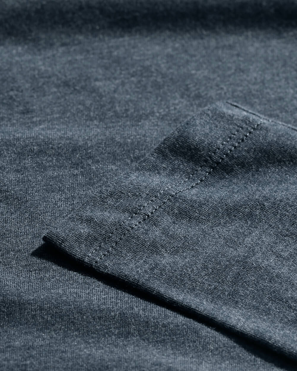 Long Sleeve Henley Tee - Non-Branded-Navy-Regular-Detail--Model---L