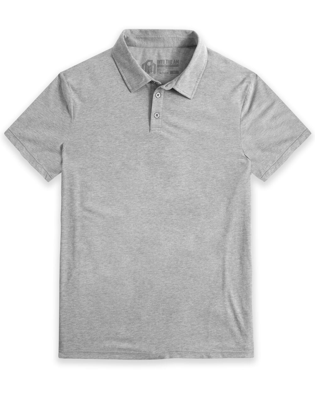 Polo - Tall - Non-Branded-Grey-Regular-Mock--Model---L