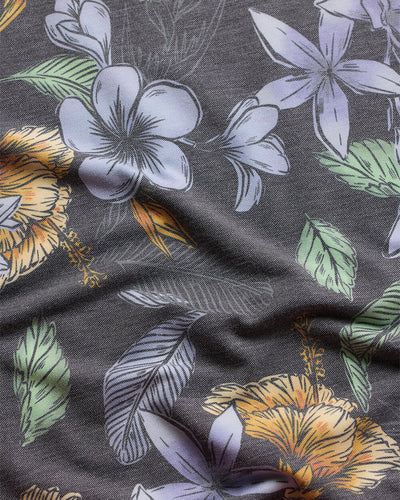 Pursuit Performance Polo-Coastal Flowers-Tall-Regular-Detail--Model---L