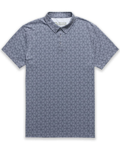 Pursuit Performance Polo-Cube Illusions-Tall-Regular-Mock--Model---L