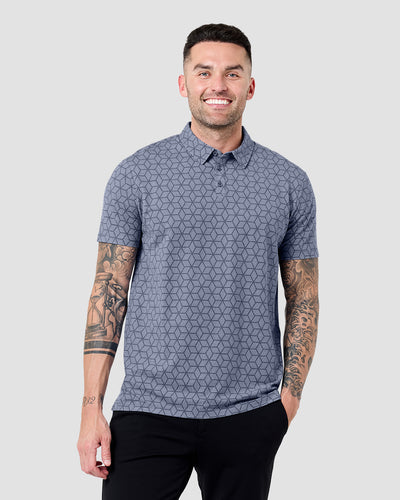Pursuit Performance Polo-Cube Illusions-Reg-Regular-Front--Model---L