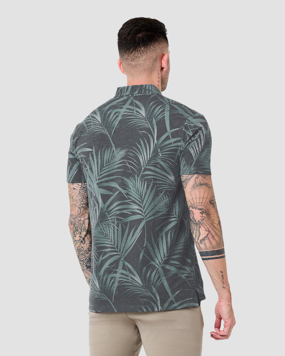 Pursuit Performance Polo-Midnight Jungle-Reg-Regular-Back--Model---L
