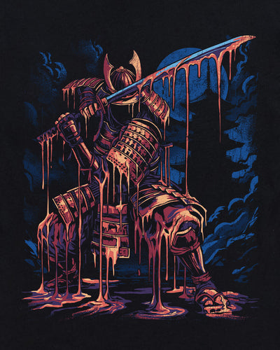 Molten Ronin Tee-Black-Regular-Swatch--Model---L