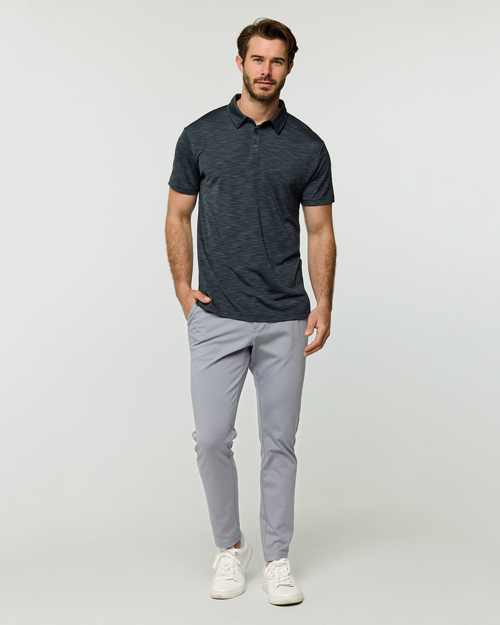 Performance Polo - Non-Branded-Charcoal-Reg-Regular-Full--Alex---M