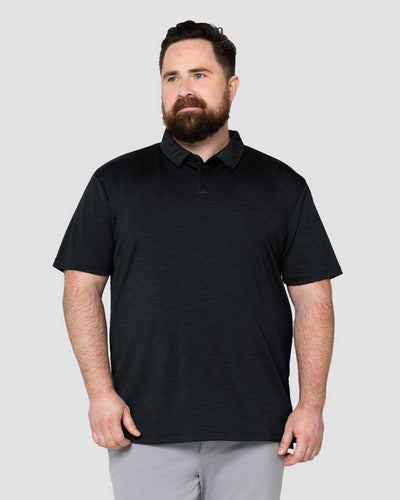 Performance Polo - Non-Branded-Black-Reg-Front--Ross---2XL