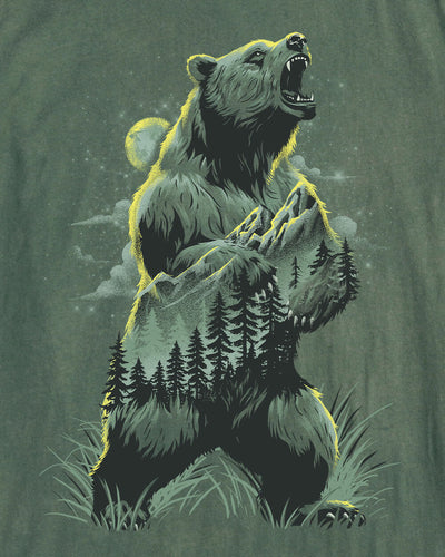 Primal Pines Vintage Tee-Vintage Royal Pine-Regular-Swatch--Model---L