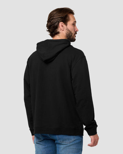 Pullover Hoodie (Classic Pocket) - Non-Branded-Black-Regular-Back--Model---L
