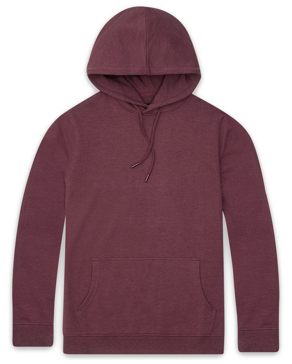 Pullover Hoodie (Classic Pocket) - Non-Branded-Maroon-Front