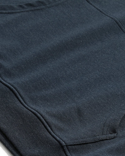 Pullover Hoodie (Classic Pocket) - Non-Branded-Navy-Regular-Detail--Model---L