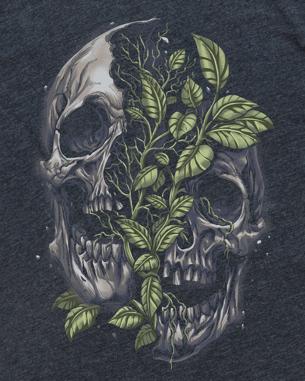Split Nature Tee-Charcoal-Regular-Swatch--Model---L